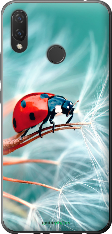Силиконовый чехол Божья коровка для Huawei P Smart Plus - 6049u-1555 изображение 