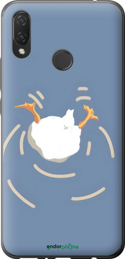 Силиконовый чехол Гусь ныряет для Huawei Nova 3i - 6275u-1541 изображение 