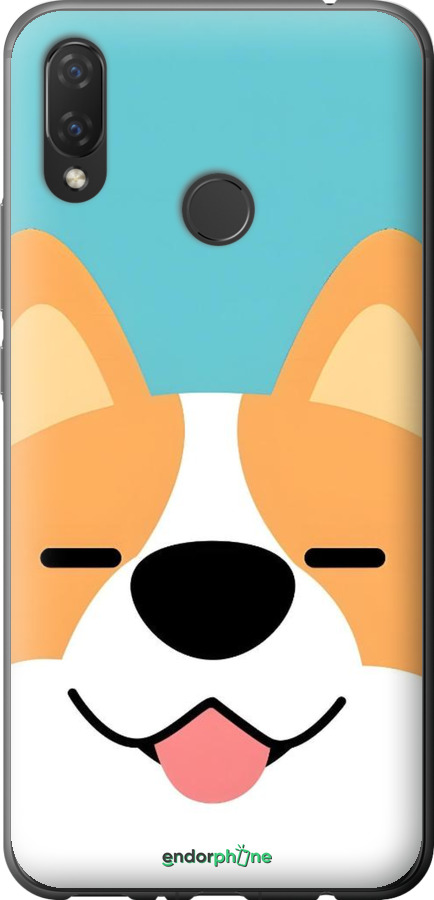 Силиконовый чехол Корги для Huawei Nova 3i - 6280u-1541 изображение 