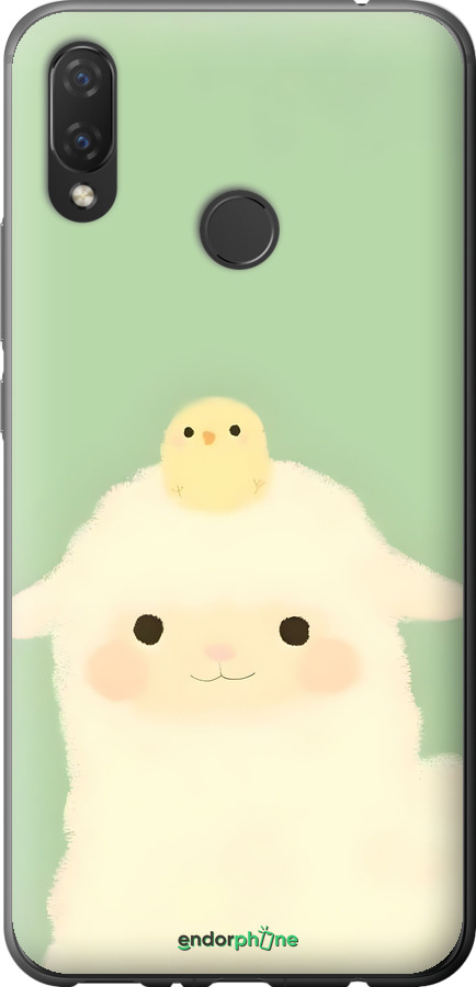 Силиконовый чехол Барашек и ципленок для Huawei Nova 3i - 6369u-1541 изображение 