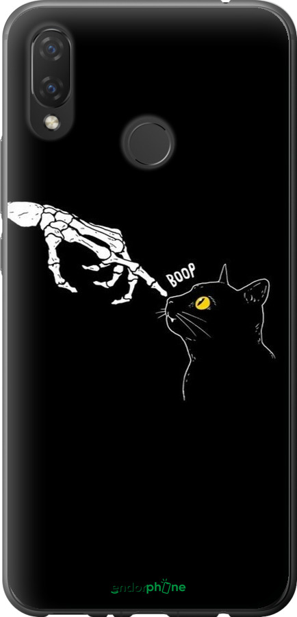 Силиконовый чехол Кошка для Huawei Nova 3i - 6505u-1541 изображение 