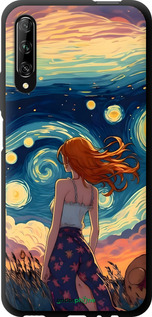 TPU чехол Дівчина Арт для Huawei P Smart Pro - 6325b-1906 изображение 