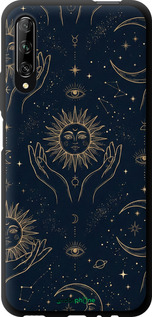 TPU чехол Celestial Harmony: Sun & Moon Gold Mystic Pattern для Huawei P Smart Pro - 6778b-1906 изображение 
