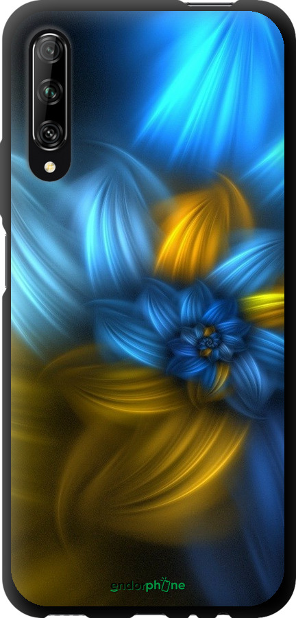 

TPU чорний чохол "Візерунок 46" для Huawei P Smart Pro, Синій