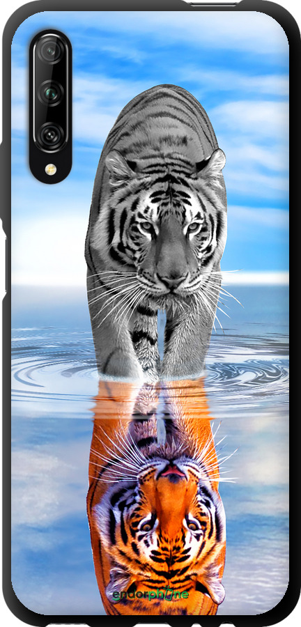 TPU чехол Тигр для Huawei P Smart Pro - 6016b-1906 изображение 