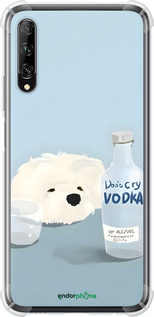 Силіконовий протиударний с посиленими кутами чехол Пес водка для Huawei P Smart Pro - 6368sp-1906 изображение 