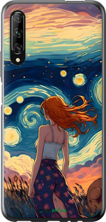2D пластиковый чехол Девушка Арт для Huawei P Smart Pro - 6325t-1906 изображение 
