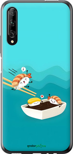 2D пластиковый чехол Суши для Huawei P Smart Pro - 6354t-1906 изображение 