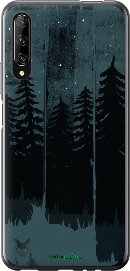 2D пластиковый чехол Лиса и ночной лес для Huawei P Smart Pro - 6481t-1906 изображение 
