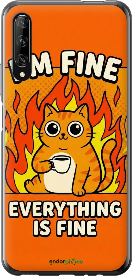 Силіконовий чехол Funny Cat для Huawei P Smart Pro - 6786u-1906 изображение 