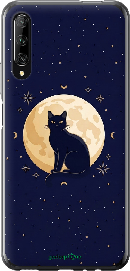 Силіконовий чехол Cute Cat Celestial/Witchy для Huawei P Smart Pro - 6787u-1906 изображение 