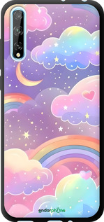 TPU чехол Облака и радуга для Huawei P Smart S - 6312b-1813 изображение 