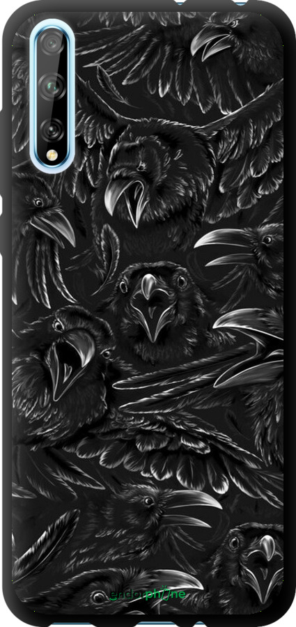 TPU чехол Воронья ярость для Huawei P Smart S - 6474b-1813 изображение 