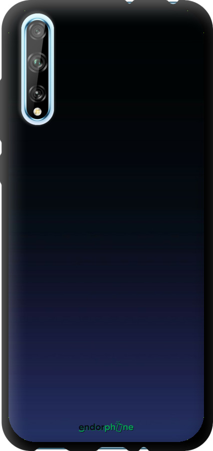 TPU чехол Градиент в тёмно - синем стиле для Huawei P Smart S - 6542b-1813 изображение 
