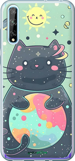 2D пластиковый чехол Милый котик для Huawei P Smart S - 6364t-1813 изображение 