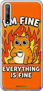 2D пластиковый чехол 'Funny Cat' для Huawei P Smart S изображение 14