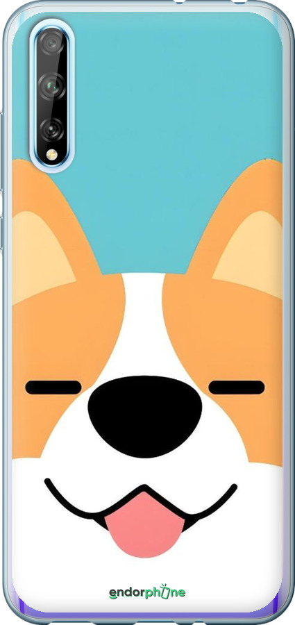 Силіконовий чехол Корги для Huawei P Smart S - 6280u-1813 изображение 