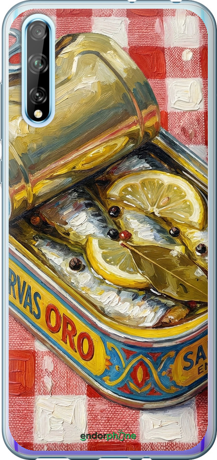 2D пластиковый чехол Vintage Sardine Tin Phone для Huawei P Smart S - 6772t-1813 изображение 