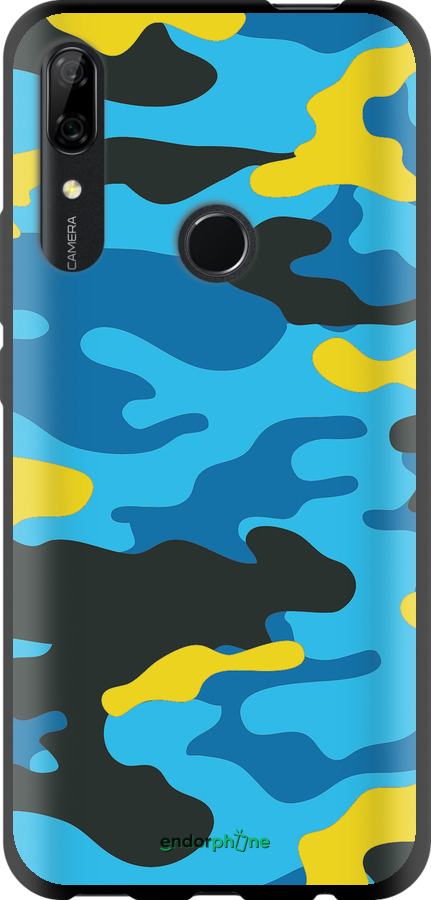 TPU чехол Желто-голубой камуфляж для Huawei P Smart Z - 1084b-1704 изображение 