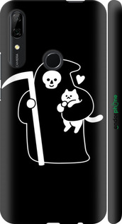 3D пластиковий матовий чехол Із зображенням Котів для Huawei P Smart Z - 6485m-1704 изображение 