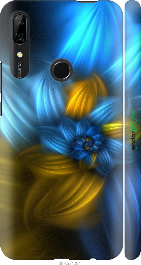

3D пластиковий матовий чохол "Візерунок 46" для Huawei Y9 Prime 2019, Синій