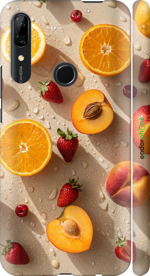 3D пластиковый матовый чехол Фрукты 3 для Huawei Y9 Prime 2019 - 6703m-1736 изображение 