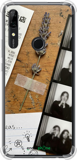 Силіконовий протиударний с посиленими кутами чехол Aesthetic Scrapbook Collage для Huawei Y9 Prime 2019 - 6773sp-1736 изображение 