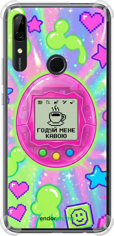 Силикон с усиленными углами чехол Y2K Aesthetic Retro Pet: Годуй мене кавою для Huawei P Smart Z - 6784sp-1704 изображение 