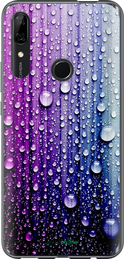 

2D пластиковий чохол "Краплини води" для Huawei Y9 Prime 2019, Синій