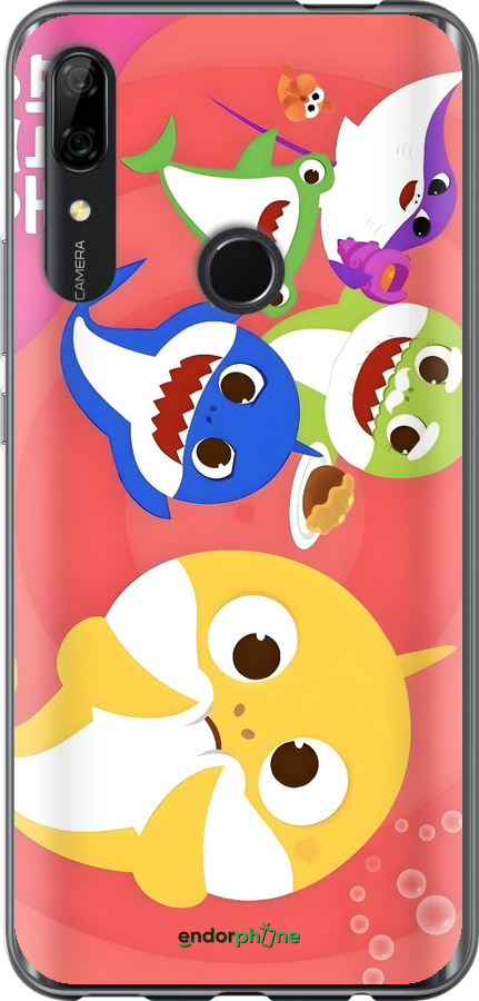 Силіконовий чехол Бейби Шаркс для Huawei Y9 Prime 2019 - 6305u-1736 изображение 