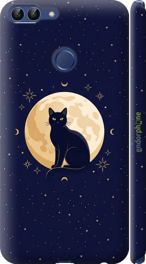 3D пластиковый матовый чехол Cute Cat Celestial/Witchy для Huawei P Smart - 6787m-1346 изображение 