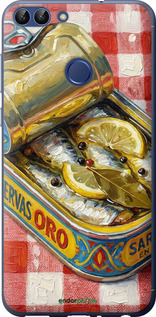 Силиконовый чехол Vintage Sardine Tin Phone для Huawei P Smart - 6772u-1346 изображение 