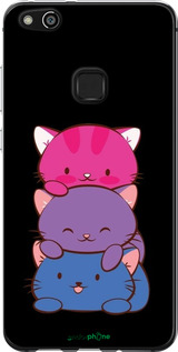 Силіконовий чехол Милі котятка для Huawei P10 Lite - 6518u-896 изображение 