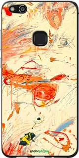 Силиконовый чехол Динамичная картина с хаотичными мазками для Huawei P10 Lite - 6540u-896 изображение 