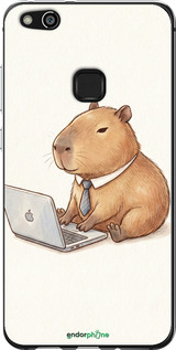 Силиконовый чехол 'Funny Capybara CEO Working' для Huawei P10 Lite изображение 1