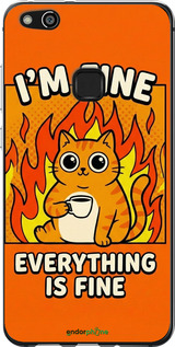 Силіконовий чохол 'Funny Cat' для Huawei P10 Lite зображення 5