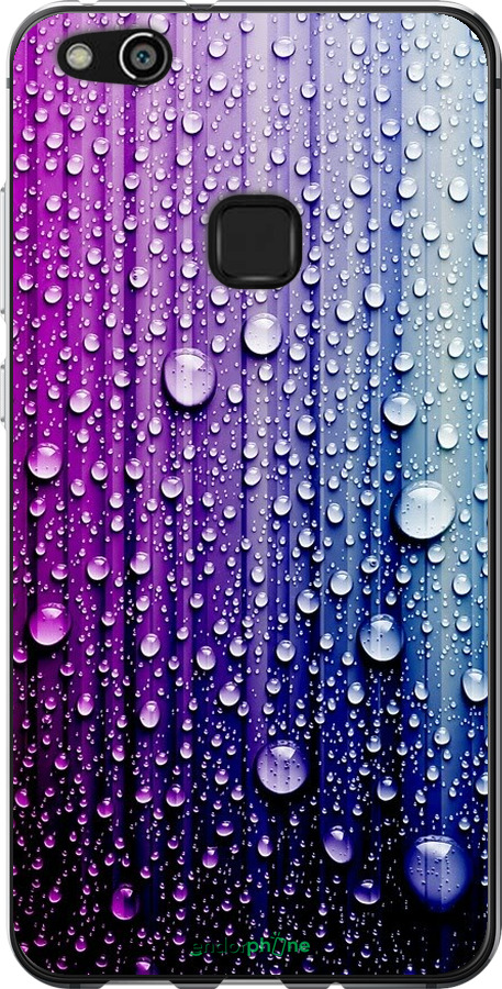 

Силіконовий чохол "Краплини води" для Huawei P10 Lite, Синій