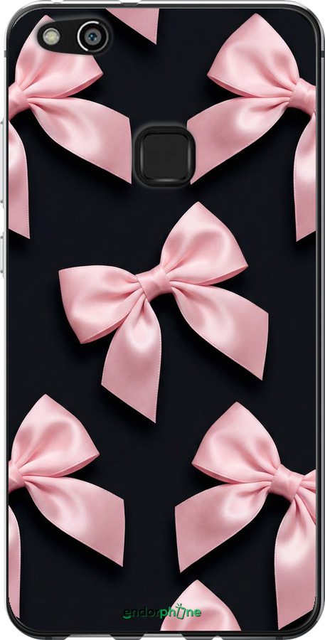 Силиконовый чехол Coquette Ribbons Dark Coquette для Huawei P10 Lite - 6767u-896 изображение 