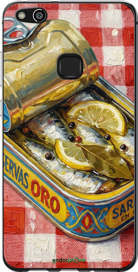Силиконовый чехол Vintage Sardine Tin Phone для Huawei P10 Lite - 6772u-896 изображение 