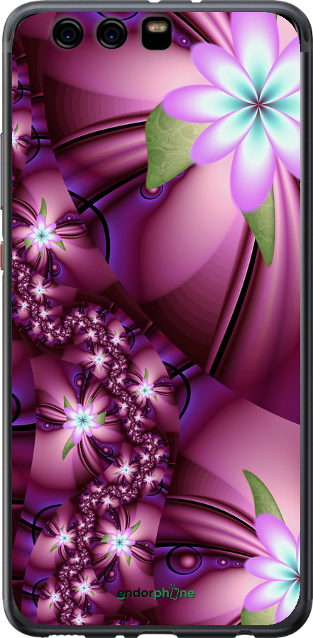 

Силіконовий чохол "Квіткова мозаїка" для Huawei P10 Plus, Рожевий
