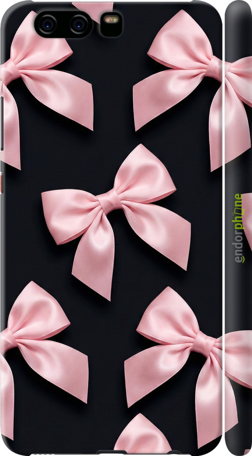 3D пластиковый матовый чехол Coquette Ribbons Dark Coquette для Huawei P10 - 6767m-780 изображение 