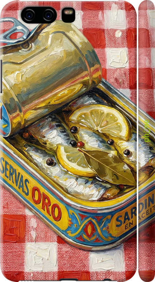 3D пластиковый матовый чехол Vintage Sardine Tin Phone для Huawei P10 - 6772m-780 изображение 