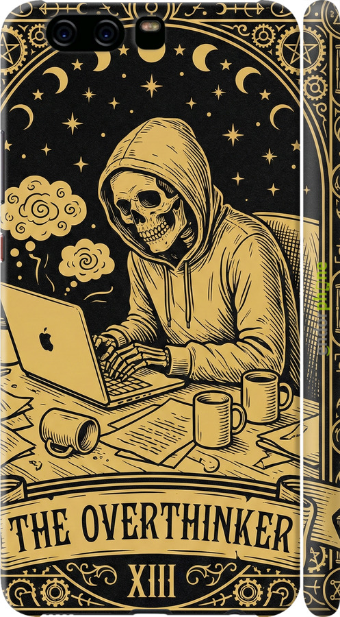 3D пластиковый матовый чехол The Overthinker для Huawei P10 - 6774m-780 изображение 