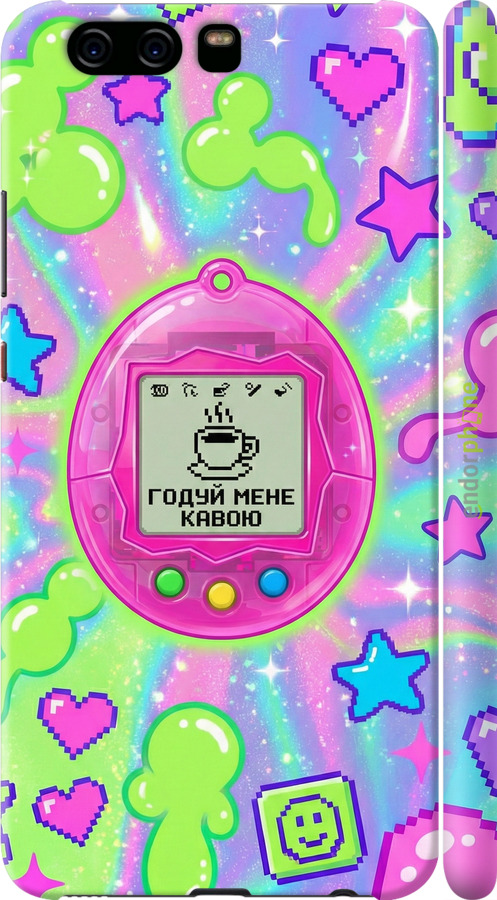 3D пластиковый матовый чехол Y2K Aesthetic Retro Pet: Годуй мене кавою для Huawei P10 - 6784m-780 изображение 