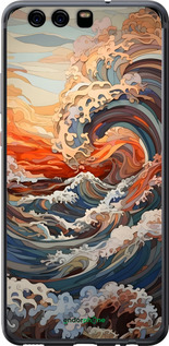2D пластиковый чехол Арт волны для Huawei P10 - 6324t-780 изображение 