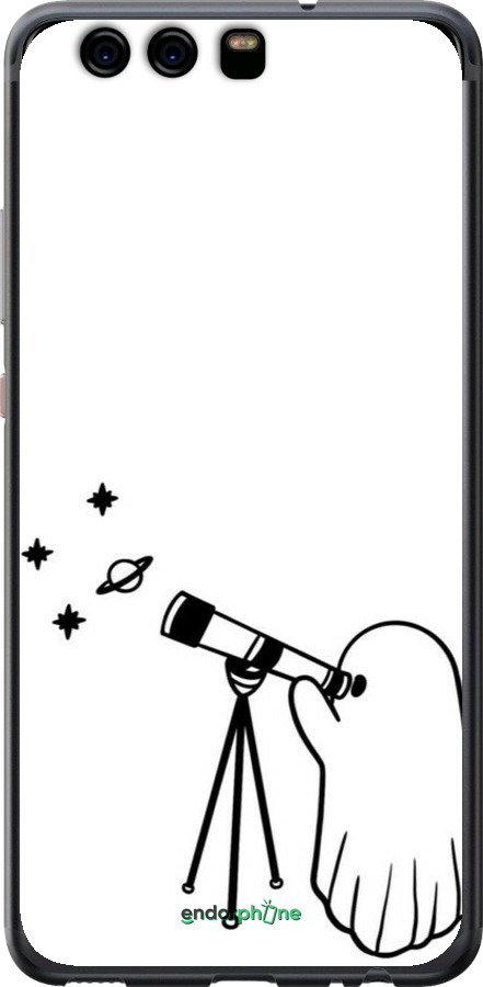 Силіконовий чехол Привид астроном для Huawei P10 - 6444u-780 изображение 