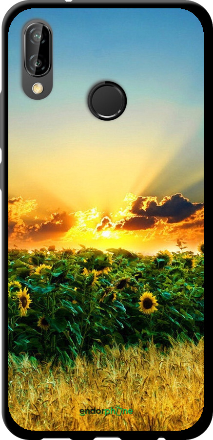 

TPU чорний чохол "Україна" для Huawei P20 Lite