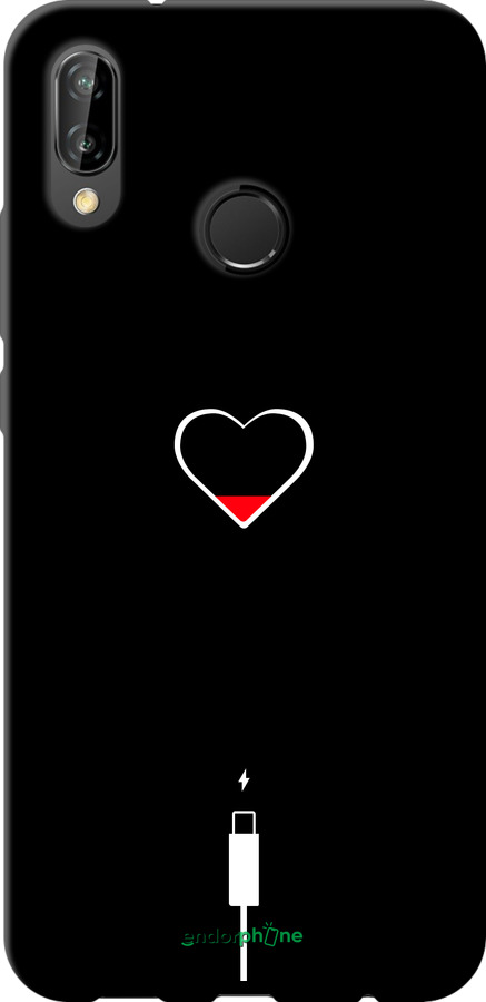 TPU чехол Подзарядка сердца для Huawei P20 Lite - 4274b-1410 изображение 