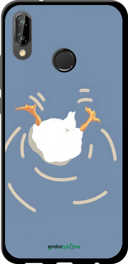 TPU чехол Гусь ныряет для Huawei P20 Lite - 6275b-1410 изображение 