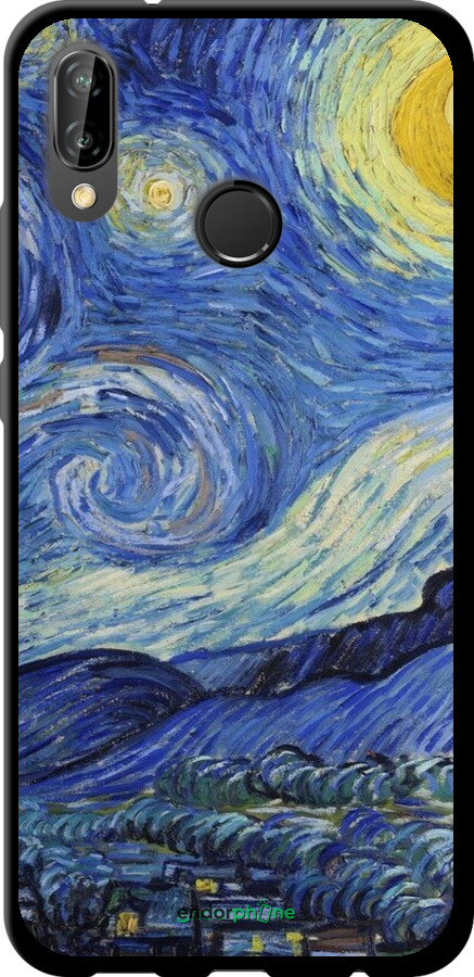 TPU чехол «Звездная ночь» Винсента Ван Гога для Huawei P20 Lite - 6433b-1410 изображение 